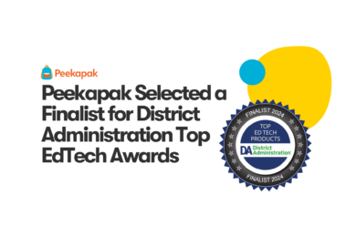 Peekapak selected as a finalist DA award for Top Ed Tech Product of 2024